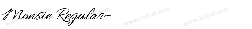 Monsie Regular字体转换